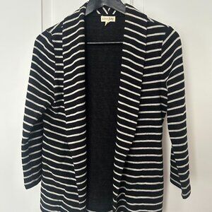 Maison Jules size small black and white striped blazer